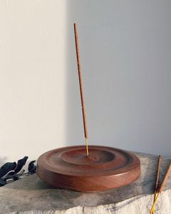 Artisan Hand Carved Wooden Incense Holder Stick Burner With Ash Catcher For Home Office Meditation Incense Holder Zen Home Decor - Product Image 4