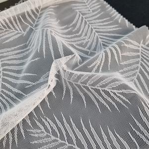 Tela de Encaje Elástica Ligera y Transpirable con Patrón de Hojas, 147 cm, Nylon y Spandex, Tejido de Punto por Urdimbre para Lencería, Ropa y Vestidos - Product Image 5