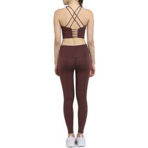 Nuevo Conjunto de Yoga para Mujer, Diseño Moderno, Cintura Alta, Color Sólido, Transpirable, de Secado Rápido, 2 Piezas, Personalizable, en Venta - Product Image 3