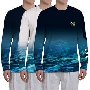 Camiseta de Pesca Personalizada 100% Poliéster de Alta Calidad, Secado Rápido, Ligera, Manga Larga, Transpirable - Product Image 1