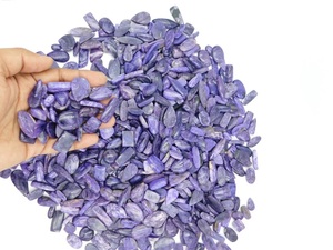 Pierre de Charoïte Naturelle Cabochon Polie Violette, Pierre Précieuse Non Montée pour la Fabrication de Bijoux, Certifiée par un Certificat Tierce Partie, Lot au Kilo (kg) - Product Image 3