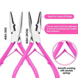 Ensemble d'outils professionnels pour extensions de cheveux, kit d'accessoires de coiffure pour une application, un retrait et un ajustement faciles des extensions de cheveux - Product Image 3