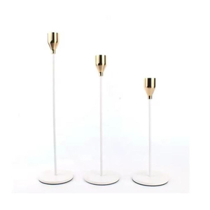 Modern Luxury Silver Aluminium Candlestick Holder Ribbed Trumpet Base Metal Candle Stand For Wedding Centerpieces In Low Price - Product Image 3