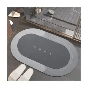 Alfombra antideslizante resistente a moho, suave, cómoda, superabsorbente, para suelo de ducha, baño, alfombrilla de barro Diatom