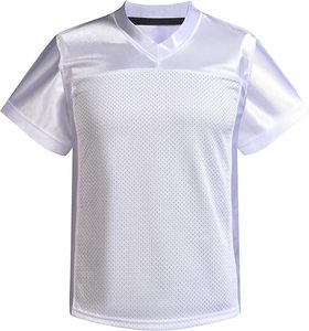 White V-Neck Mesh Sports Jersey Lightweight Polyester Athletic <b>Shirt</b> for Men and Women Wash - Product Image 2