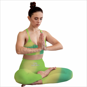 Conjuntos de yoga transpirables y cómodos para mujer con top y pantalón a juego, elegantes conjuntos de yoga para mujer para el gimnasio. - Product Image 2