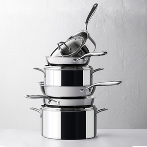 TriChef Teglia Bassa con Coperchio 3 Qt in Acciaio Inossidabile, Pentola da Forno Sicura per Cuocere e Arrostire - Product Image 4