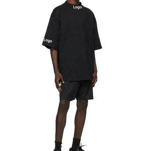 Camisetas de Hombre de Manga Corta con Cuello Alto Simulado, Estilo Básico 2026, 100% Algodón Tejido, Ecológicas, de Secado Rápido, Tallas Grandes - Product Image 5