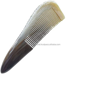 หวีเคราเขาควายสำหรับแต่งผมหวีแตรสีธรรมชาติหวีแต่งผมขนาดเล็ก - Product Image 3