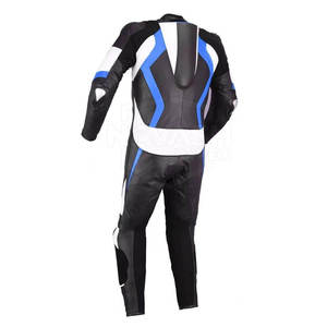 Combinaison de course moto Raptro Pro Neon pour homme, entièrement en cuir, coupe-vent, bicolore, toutes saisons - Product Image 6