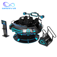 Cinéma de réalité virtuelle commercial avec chaise rotative, 5 joueurs, simulateur de jeu à 360 degrés, équipement de jeu VR UFO, borne d'arcade VR