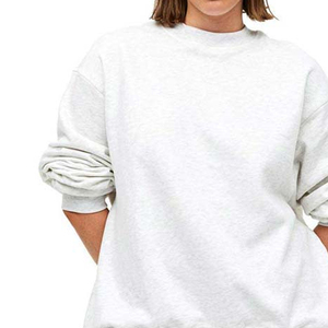 Casual Wear 100% Cotton Fleece Oversized Women's <b>Sweatshirt</b> Crew Neck <b>Long</b> Sleeves Eco-Friendly Breathable Women's <b>Sweatshirt</b> - Product Image 3