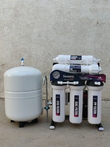 Seazen 200 GPD RO Réservoir sous pression SZD 208 Purificateur d'eau mural Pompe de surpression 24V Stockage 24L Système à membrane 80 GPD à raccord rapide - Product Image 2