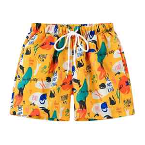 Shorts de Playa Elásticos de Cintura Alta con Estampado a Cuadros, de Secado Rápido, para Mujer, Venta al Por Mayor OEM, Nuevo Precio Bajo - Product Image 2