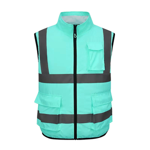 Chaleco de Seguridad Reflectante de Clase 2 Industrial, Alta Visibilidad con Cierre Frontal Seguro para Trabajo al Aire Libre y Seguridad Vial - Product Image 1
