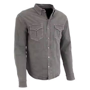 Chemises en jean pour hommes fabriquées au Pakistan, en tissu respirant et doux, style tendance, mouvements fluides, look décontracté moderne pour un confort quotidien - Product Image 1