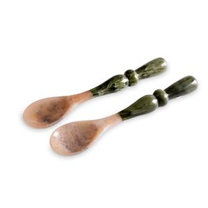 Eco-Friendly <b>Salad</b> Servers Set Green Marble Texture Dishwasher Safe Resin <b>Salad</b> <b>Tools</b> - Product Image 5