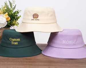 Casquette de pêcheur en coton avec broderie de logo personnalisé, unisexe, décontractée, protection solaire, OEM/ODM - Product Image 4