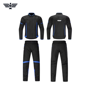 Men Motorcycle Racing <b>Suit</b> Printed Plus Size Black <b>Red</b> PU Windproof Full Sleeve All Seasons Protective Gear Kit - Product Image 5