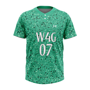 เสื้อเบสบอลสั่งทำขายส่งแบบ 2 กระดุม แขนสั้น ชุดทีม ซับลิเมชั่น เสื้อกีฬา ผู้ผลิต OEM - Product Image 5