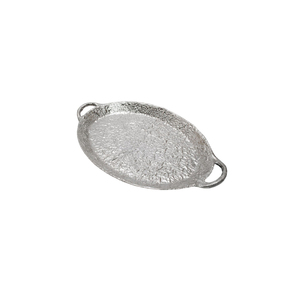 Bandeja de Servir de Aluminio Hecha a Mano con Estilo Contemporáneo para una Presentación de Alimentos Distintiva - Product Image 2