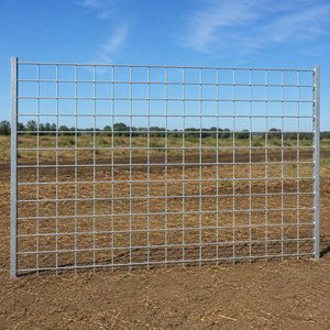 Galvanized Welded Wire Mesh Fence Panel Heavy Duty Steel <b>Grid</b> Farm Boundary and Livestock Fencing - Product Image 3