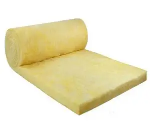 זול פיברגלס צמר בידוד רול שמיכת 48kg/m3 Glasswool 25mm 50mm זכוכית צמר מחיר זכוכית מינרלים צמר בידוד