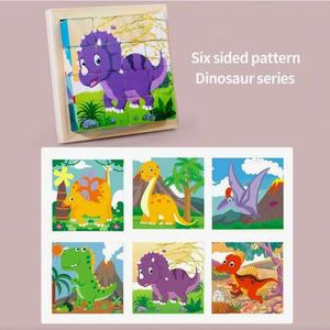 Bán buôn 3D giáo dục 6-bên bằng gỗ Montessori trò chơi Cube câu đố trò chơi tốt nhất cho trẻ em - Product Image 5