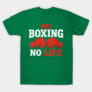 Custom Boxing T-Shirt Men Cotton/Polyester Graphic Tee <b>No</b> Boxing <b>No</b> Life Print Casual Gym Fitness Training Breathable T-Shirts - Product Image 4