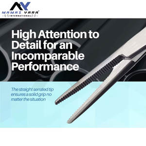 Juego de 2 piezas de acero inoxidable para pesca: Pinzas de bloqueo de 5 pulgadas, hemostáticas, rectas y curvas, instrumentos quirúrgicos dentales - Product Image 5