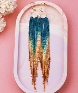 Pendientes Largos de Flecos Hechos a Mano, Estilo Boho, para Mujer, Fabricante de Joyería de Moda, Suministros de Abalorios - Product Image 4