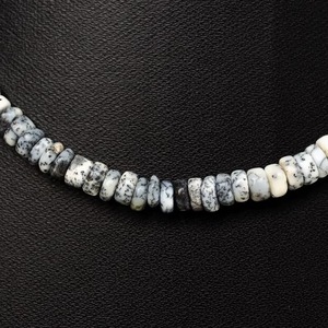 Natural Dendrite <b>Opal</b> Heishi Tyre Beaded <b>Necklace</b> Handmade Gemstone Jewelry Dendrite <b>Opal</b> Wholesale Bulk Fashion Choker For Her - Product Image 2