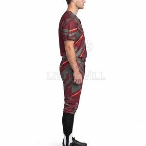 Ensemble uniforme de baseball de nouvelle conception, maillot et pantalon personnalisés, détails imprimés par sublimation modernes, polyester respirant, entraînement de baseball - Product Image 4