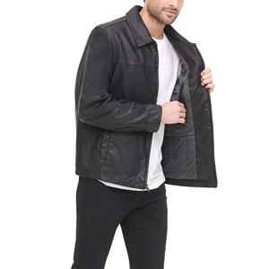 Wholesale New Arrival Cheap Price <b>Men</b> <b>Leather</b> <b>Jacket</b> High Quality Custom Design <b>Men's</b> Fashionable <b>Leather</b> <b>Jackets</b> Hot Sale - Product Image 4