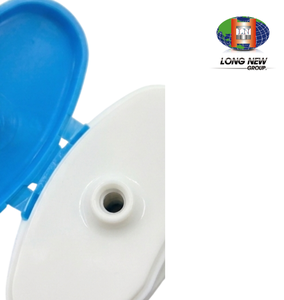 Tapa abatible ovalada de plástico OEM LONGNEW |   Tapa de Botella Cosmética Personalizada para Champú, Loción y Tubos Exprimibles - Product Image 4