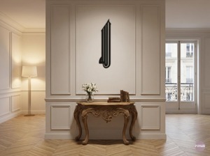 Decoración de pared con la imagen de Alá para sala de estar, vestíbulo, mezquita, oficina y sala de oración, caligrafía islámica árabe, arte de pared metálico de la India. - Product Image 2