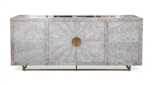 Modern Marble Sideboard With Brass Handle Contemporary Storage <b>Cabinet</b> For Living Room Home Furniture - Product Image 1