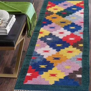 Handwoven Silk Cotton Yoga <b>Mat</b> in 2x6 Feet Size Ideal for Daily Practice and <b>Meditation</b> Space - Product Image 1