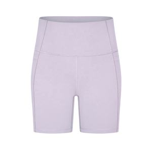 Pantalones cortos de motorista personalizados para mujer, Shorts de cintura alta para gimnasio, entrenamiento, Yoga, correr, sin costuras, de la mejor calidad - Product Image 3