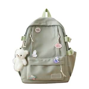 Mochila Unisex de Moda para Estudiantes, Impermeable, de Nailon, con Cierre, Antirrobo, Capacidad de 20-36L, Funda para Portátil Escolar, Múltiples Bolsillos - Product Image 5