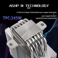 Refroidisseur d'air pour processeur Thermalright BA120 ARGB avec 6 caloducs et ventilateur silencieux PWM TL-C12CG-S, roulement S-FDB, dissipateur thermique pour ordinateurs