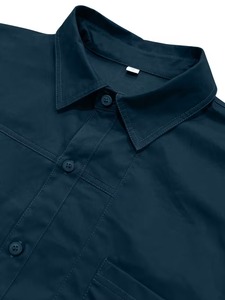 เสื้อเชิ้ตโอเวอร์เชิ้ตผ้าฝ้ายทวิลสำหรับผู้ชาย สไตล์ลำลองสำหรับทำงาน ติดกระดุม แขนยาว มีกระเป๋าอเนกประสงค์ ทรงหลวม สั่งผลิตได้ตามแบบ OEM - Product Image 3