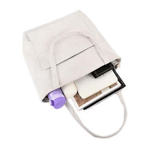 Bolsa de Mano con Cremallera, Diseño Clásico Informal Básico, Estilo Moderno, de Lona, Hecha en Vietnam, Nueva, Unisex - Product Image 3