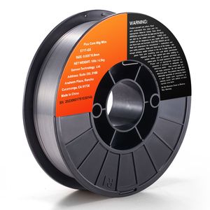 Filo per saldatura a filo animato E71T GS 0,035 pollici 10 libbre, senza gas, in acciaio dolce, per saldatura MIG, a bassa schizziatura, per saldatura ad arco in tutte le posizioni, 15 kg CO2 - Product Image 5