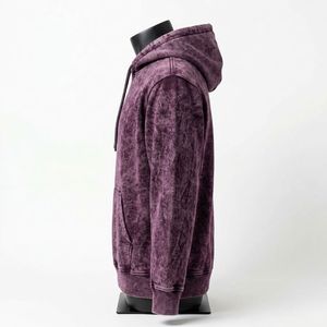Sudadera con Capucha Oversize de Algodón Pesado con Lavado Ácido, Estilo Urbano Casual, Ropa de Moda - Product Image 3