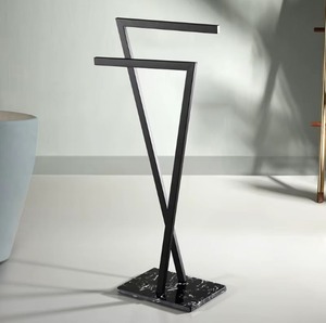 <b>Modern</b> Industrial <b>Black</b> Towel Holder <b>Bathroom</b> Wall Rack Multi Bar Hotel <b>Bathroom</b> <b>Accessory</b> Wall Mounted <b>Black</b> Metal Towel Rack - Product Image 2