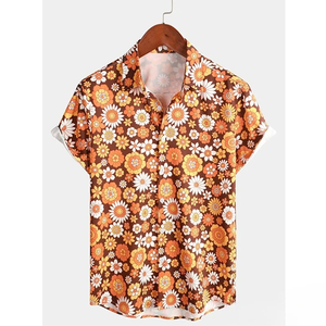 2026 Hawaiian <b>Shirt</b> for Men Summer Floral T-<b>Shirt</b> Beach Flower Prints Short Sleeve <b>Shirt</b> Tops Casual Adult Design Men's Clothing - Product Image 2