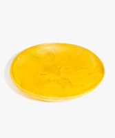Bol en bois fait main, jaune, poli, design moderne, durable, non toxique, pour servir des salades, utilisation en fête, bols de luxe pour la maison et la cuisine