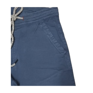 Shorts en sergé de coton personnalisés pour hommes, décontractés, à taille élastique, pour l'été et la plage, avec poches - Product Image 2