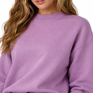 Conjunto Deportivo Casual de Dos Piezas para Mujer, Sudadera y Pantalones Jogger, Tela de Felpa 100% Algodón, Cintura Elástica - Product Image 4